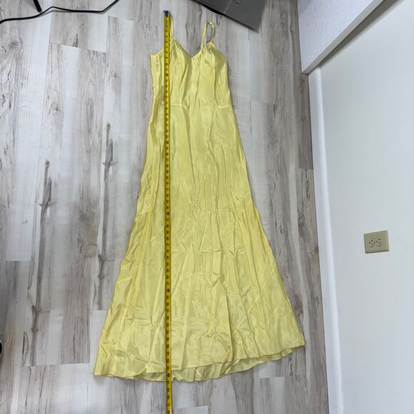 Vintage 1930s Yellow Ruffled Sheer Gown & Slip Set AS IS Project Piece Small - Picture 16 of 16